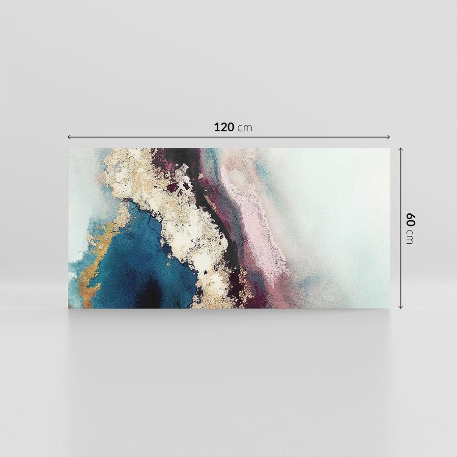 Obraz na płótnie 120x60 - Elegancki Impuls - abstrakcyjne plamy, rozlana farba