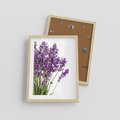 Plakat w ramie 30x40 - Pola lawendy w pełnym rozkwicie - lawenda, kwiaty - rama drewno