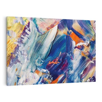 Obraz na płótnie 70x50 - Rytmy ukrytych pragnień - chaos i abstrakcja, plamy koloru