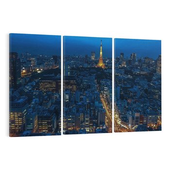 Obraz na płótnie 120x80 - Nocne impresje Paryża we Francji - Francja, Paryż