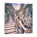 Obraz na płótnie 50x50 - Schody w skałach - Góry - schody, skały