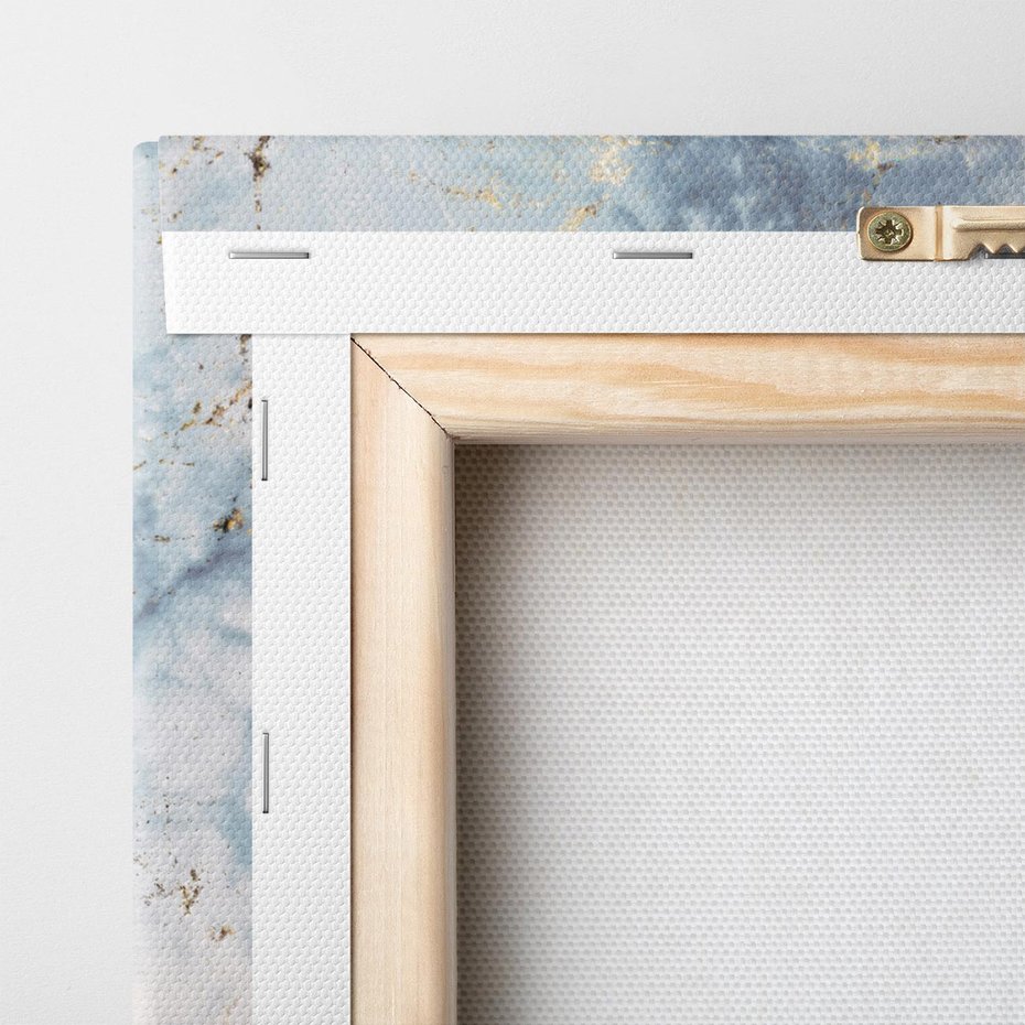 Obraz na płótnie 60x60 - Luksusowa Dekoracja - marmur, złoto