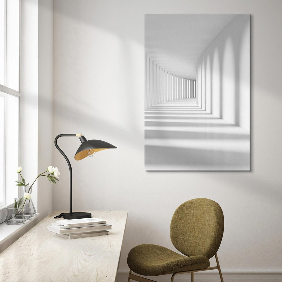 Obraz na płótnie 50x70 - Abstrakcyjny tunel: Podróż w inną przestrzeń - 3D, abstrakcja