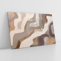 Obraz na płótnie 100x70 - Płynne Fale - abstrakcja, neutralne kolory