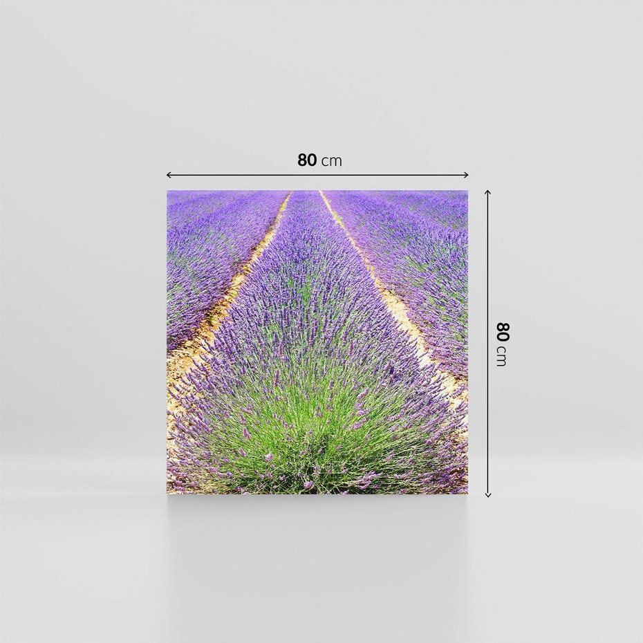 Obraz na płótnie 80x80 - Lawendowy kwiat - lawenda, kwiat