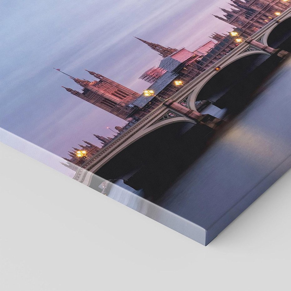 Obraz na płótnie 100x70 - Londyn - Big Ben nad rzeką, UK - Londyn, Big Ben