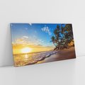 Obraz na płótnie 140x70 - Magia Tropików - zachód słońca,