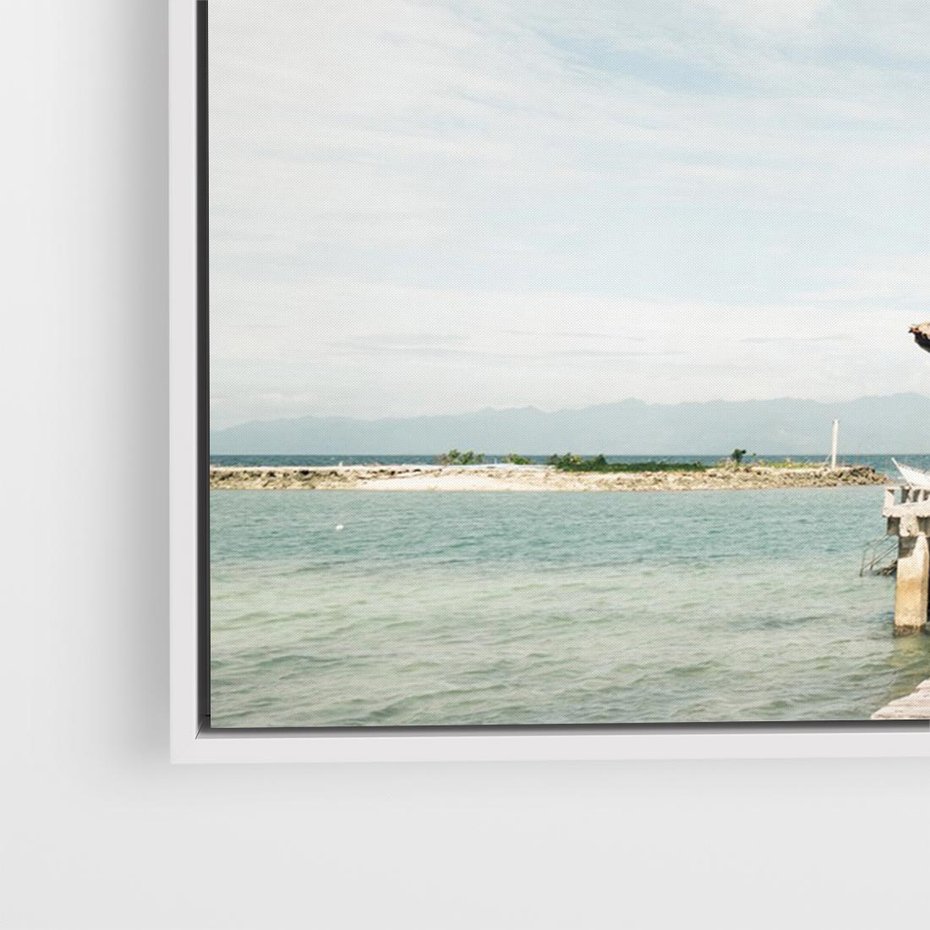 Obraz w ramie 120x80 - Magia Morza i Piękno Plaży - Hawaje, morze - rama biała