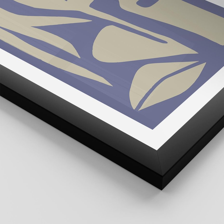 Plakat w ramie 50x70 - Echa Wizualnej Transcendencji - skandynawski styl, plakat - rama czarna