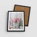 Plakat w ramie 40x50 - Miłość w powietrzu - kwiaty, romantyczne - rama czarna