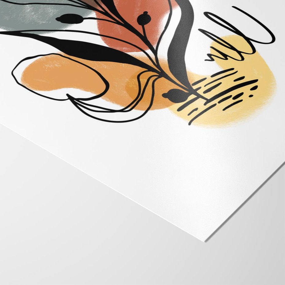 Plakat bez ramy 21x30 - Rozkwitające Abstrakcje - abstrakcja, sztuka nowoczesna