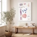 Plakat bez ramy 21x30 - Boho Widokowe Impresje - abstrakcyjny palakt, akwarelowe plamy