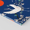 Obraz na płótnie 70x50 - Japońskie Żurawie Indygo - sztuka japońska, japonia