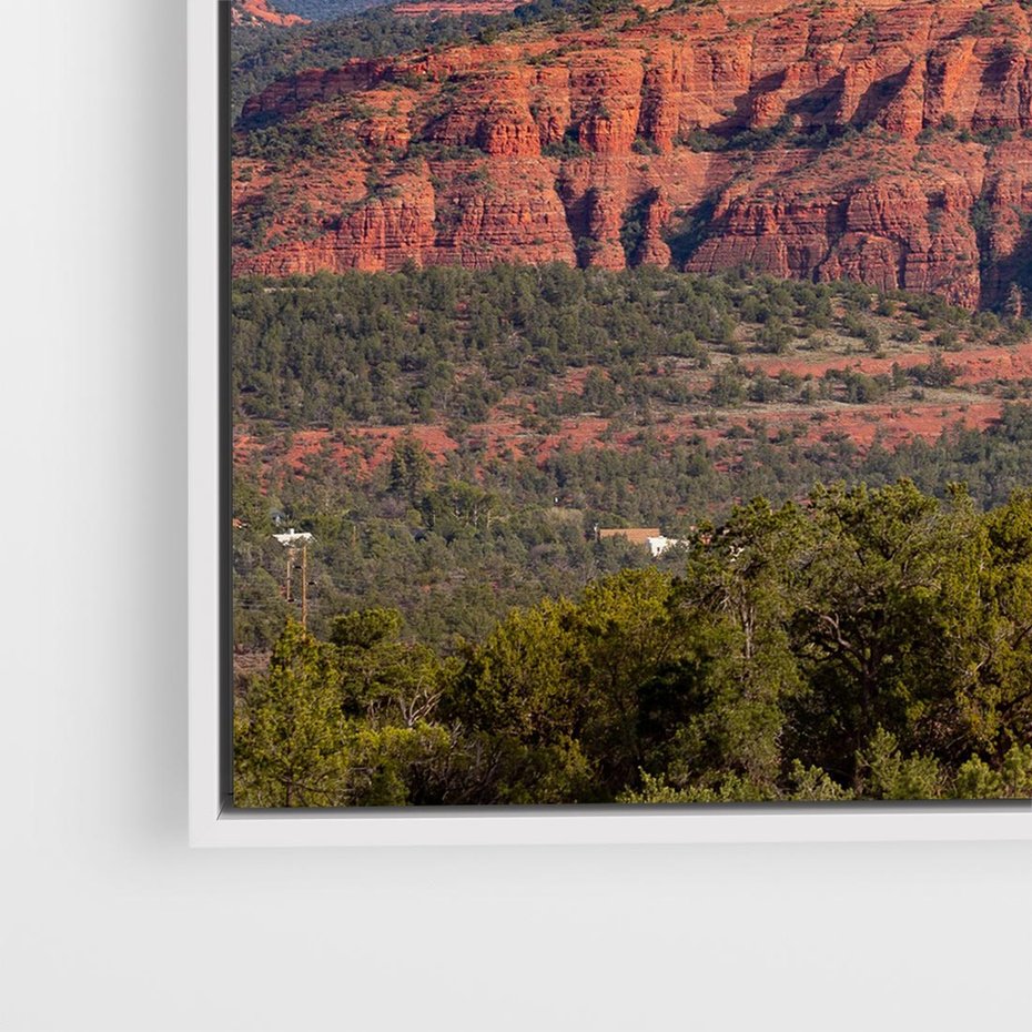 Obraz w ramie 50x50 - Majestatyczny Wielki Kanion - wielki kanion, perspektywa - rama biała