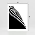 Plakat bez ramy 30x40 - Architektoniczna Fala - architektura, falowany budynek