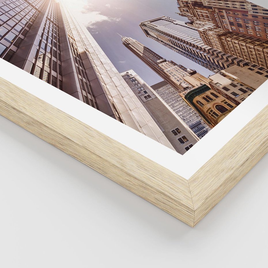 Plakat w ramie 40x50 - Oczami artysty - miasto, perspektywa - rama drewno
