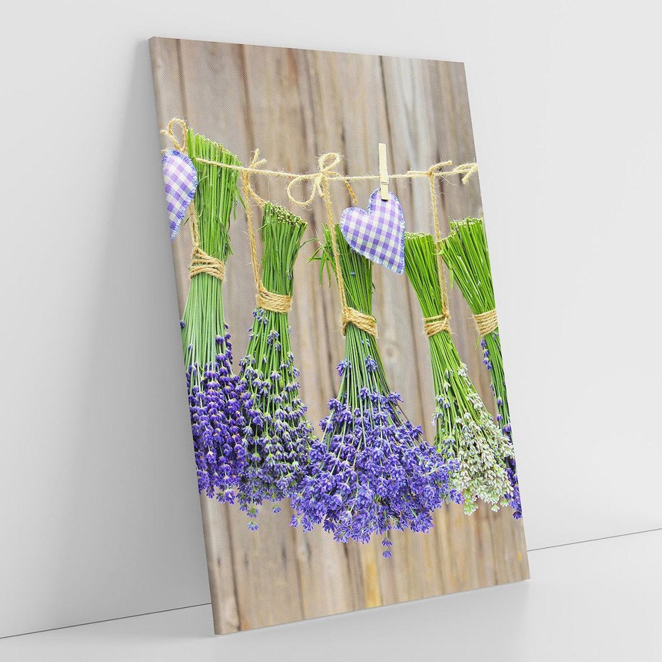 Obraz na płótnie 80x120 - Lawenda kompozycja Kwiaty - lawenda, kwiaty