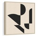 Obraz w ramie 80x80 - Rozkwitająca Abstrakcja - abstrakcyjne geometryczne kształty, minimalizm - rama drewno