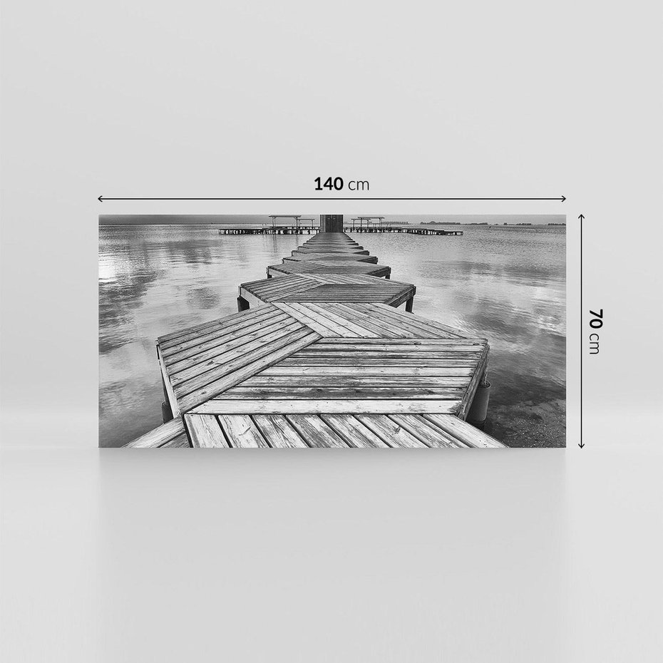 Obraz na płótnie 140x70 - Pomost nad Morzem - pomost, morze