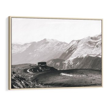 Obraz w ramie 100x70 - Wzgórza w Bieli - górski krajobraz, punkt widokowy - rama drewno