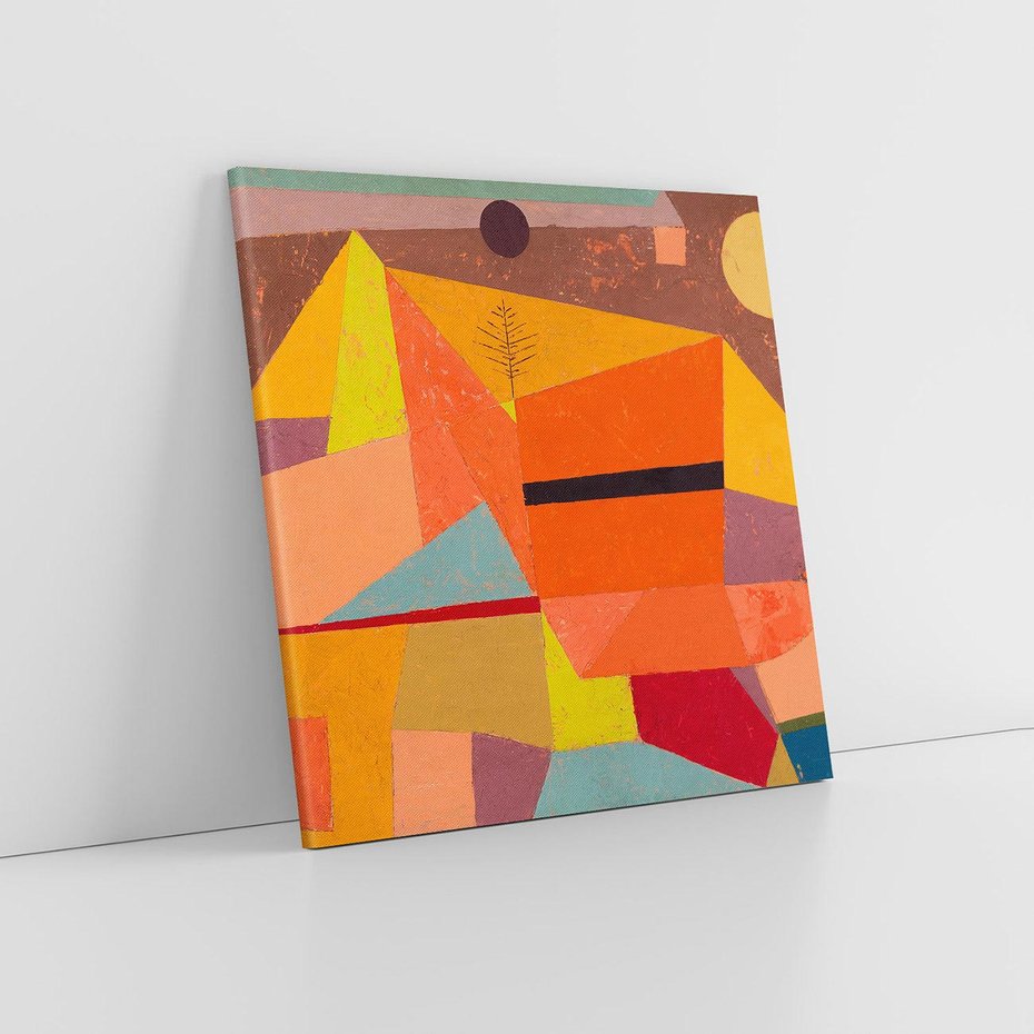 Obraz na płótnie 70x70 - Joyful Mountain Landscape 1929, Paul Klee - Reprodukcja - reprodukcja, obraz na płótnie