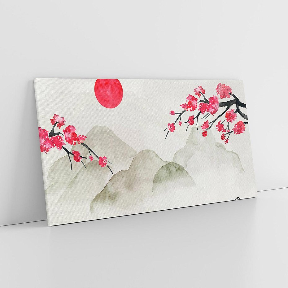 Obraz na płótnie 120x60 - Harmonia Japandi - styl japandi, japonia