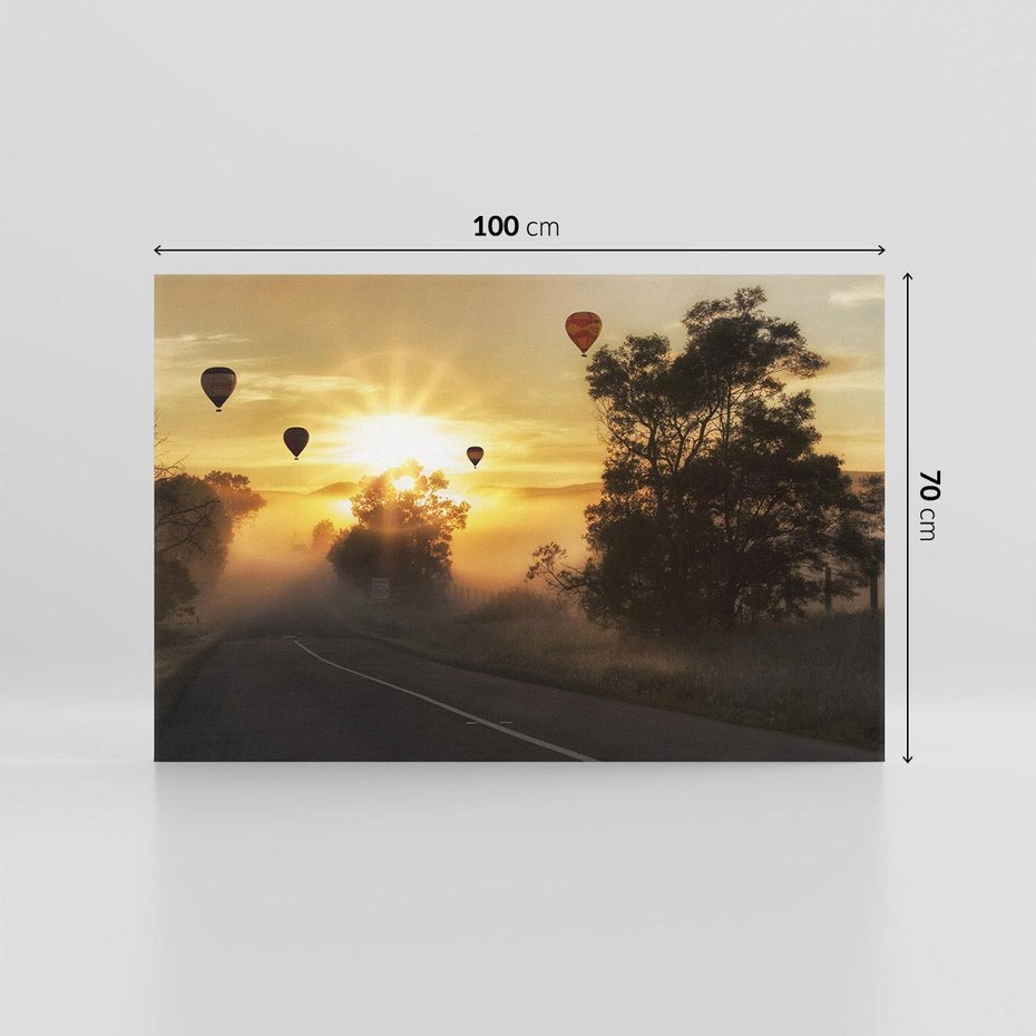 Obraz na płótnie 100x70 - Krajobraz drogowy - krajobraz, droga