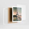 Plakat w ramie 40x50 - Paryski Szczyt - Paryż, wieża - rama biała