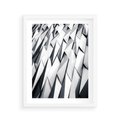 Plakat w ramie 40x50 - Geometryczna Nowoczesność - nowoczesna architektura, gemetryszne formy - rama biała
