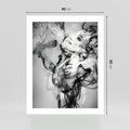 Plakat bez ramy 40x50 - Abstrakcja kobiecego piękna - abstrakcja, kobieta
