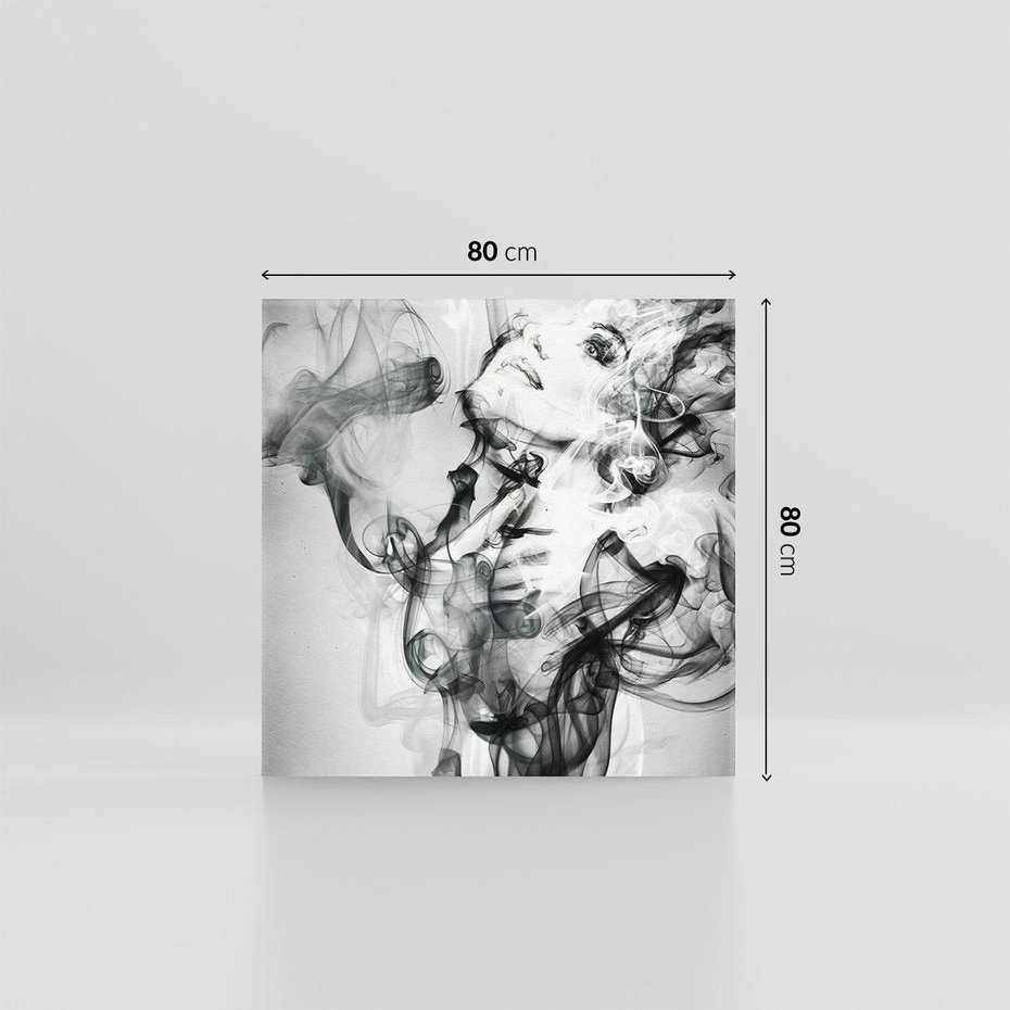 Obraz na płótnie 80x80 - Abstrakcja kobiecego piękna - abstrakcja, kobieta