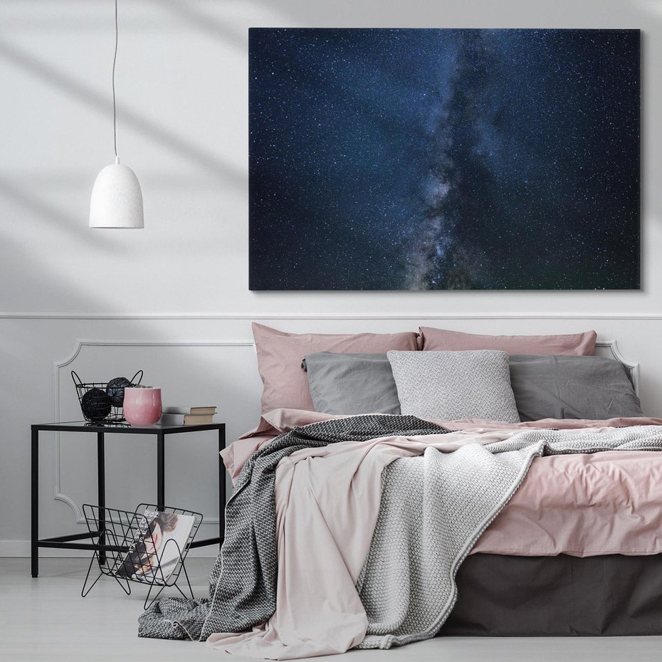 Obraz na płótnie 70x50 - Gwiazdy: magia nocnego nieba - gwiazdy, niebo