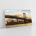 Obraz na płótnie 140x70 - Most w amerykańskim stylu - Philadelphia, most