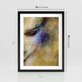 Plakat w ramie 30x40 - Graficzna ekspresja kobiecego portretu - portret, grafika - rama czarna