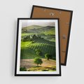 Plakat w ramie 50x70 - Pejzaż Widoczek - widoczek, pejzaż - rama czarna