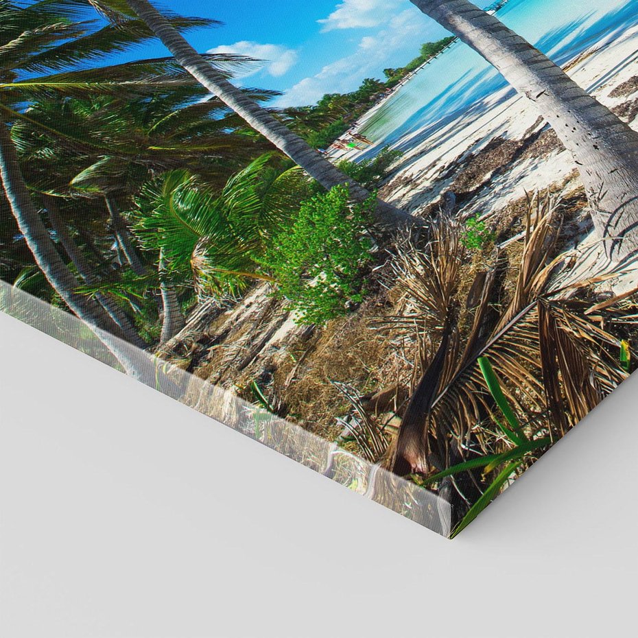 Obraz na płótnie 70x50 - Raj na Tropikalnej Wyspie - tropikalna, wyspa