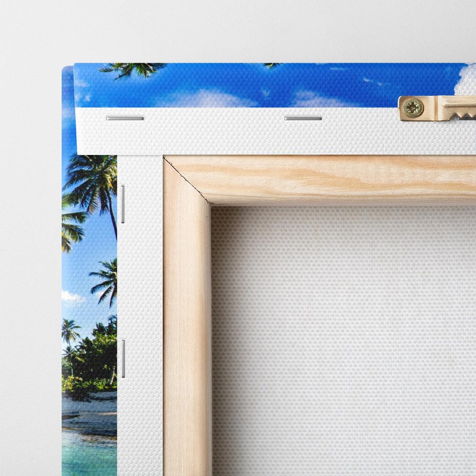 Obraz na płótnie 40x40 - Rajskie wakacje na plaży - plaża, wakacje