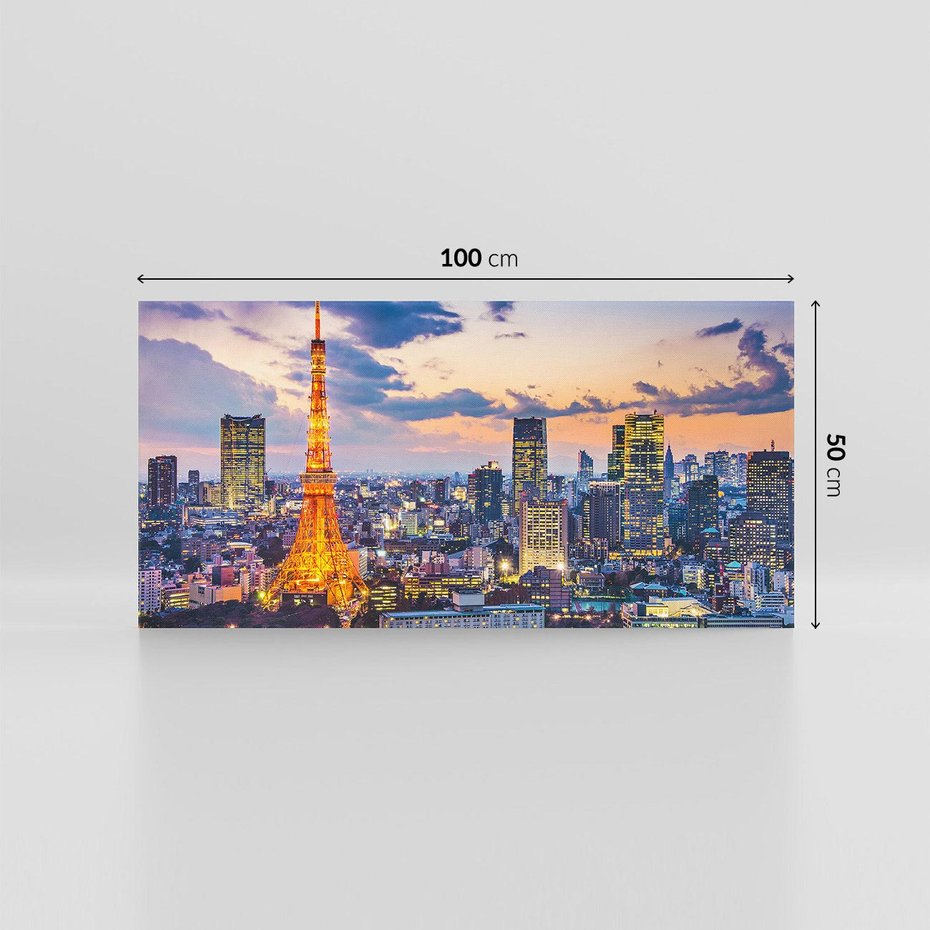 Obraz na płótnie 100x50 - Tętniące życiem Tokio - Tokio, Japonia
