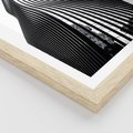 Plakat w ramie 50x70 - Falowany Wieżowiec na Fotografii - architektura, falowany wieżowiec - rama drewno