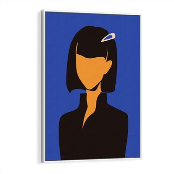 Obraz w ramie 80x120 - Energetyczne Zestawienie - sztuka nowoczesna, plakat - rama biała