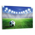 Obraz na płótnie 120x80 - Piłka nożna na stadionie: duch sportu - piłka nożna, stadion
