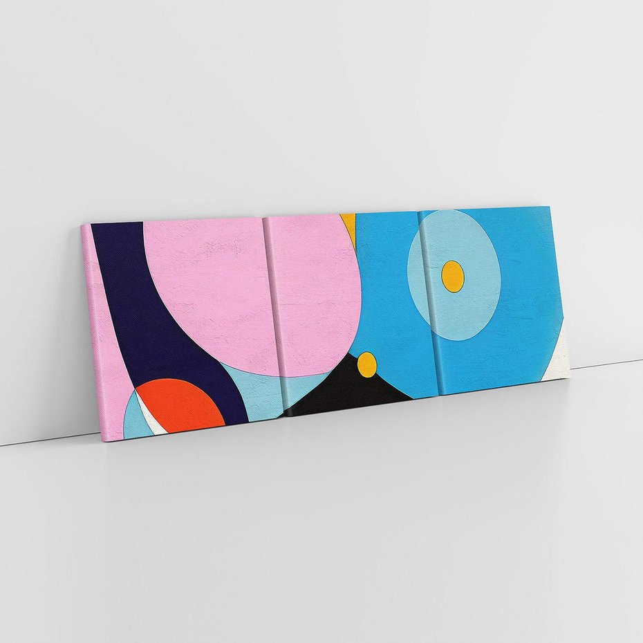 Obraz na płótnie 150x50 - Kolorowe Ulotności - abstrakcyjny obraz olejny, żywe kolory