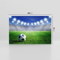 Obraz na płótnie 100x70 - Piłka nożna na stadionie: duch sportu - piłka nożna, stadion
