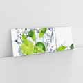 Obraz na płótnie 120x40 - Cytrusowa Świeżość - limonki, cytryny