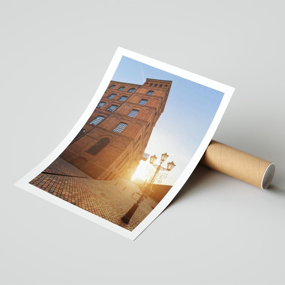 Plakat bez ramy 21x30 - Perspektywa uliczki - uliczka, perspektywa