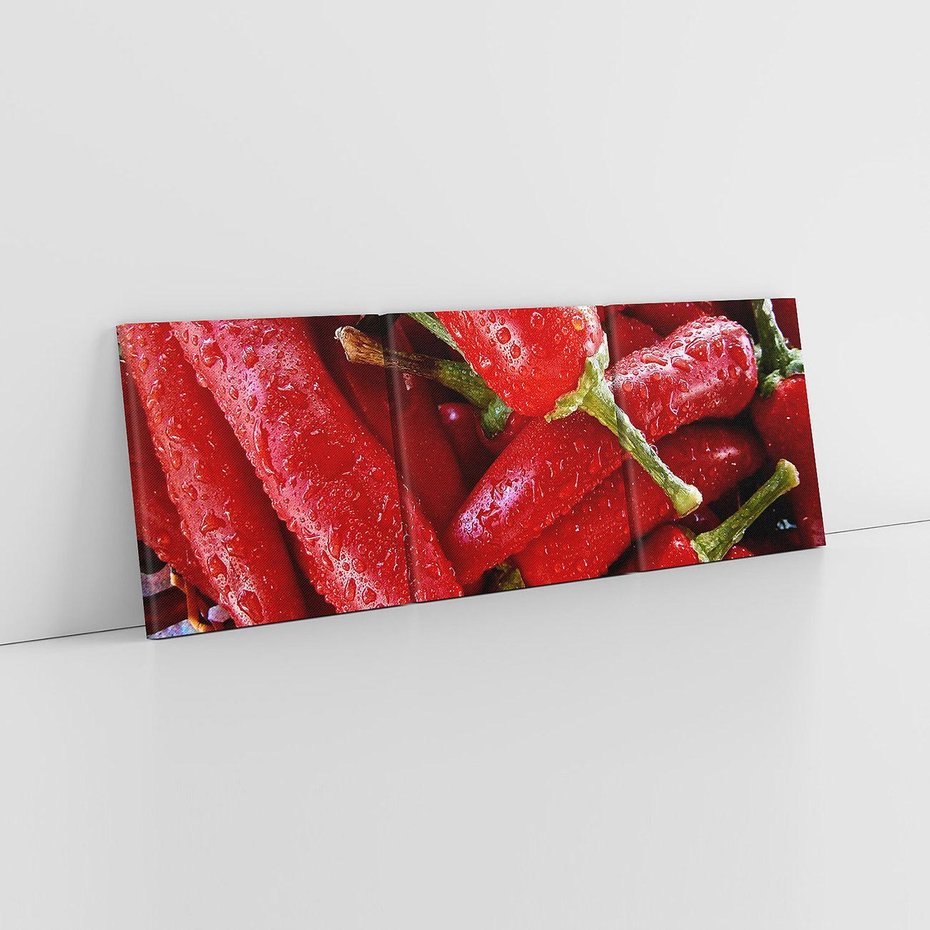 Obraz na płótnie 120x40 - Czerwone Papryczki - czerwone, papryczki