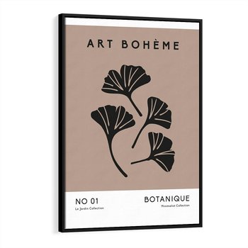 Obraz w ramie 50x70 - Botaniczne wymysły - sztuka boho, plakat - rama czarna