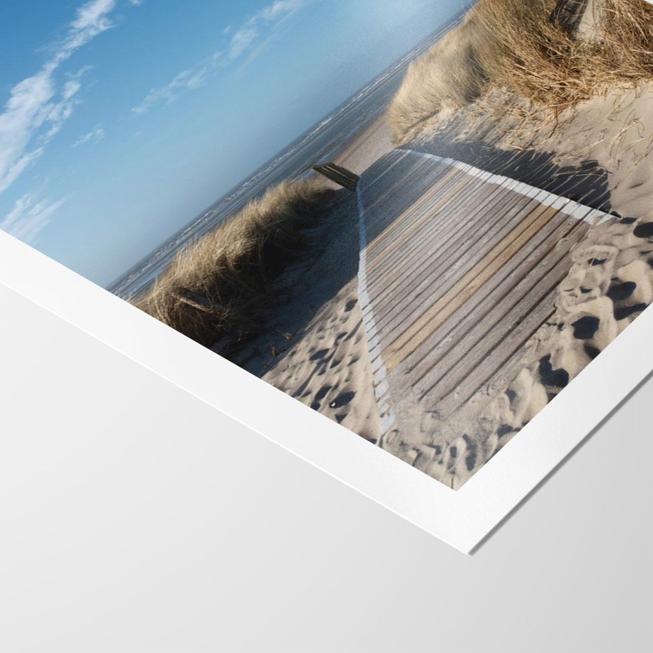 Plakat bez ramy 30x40 - Boho na Plaży - plaża, pomost