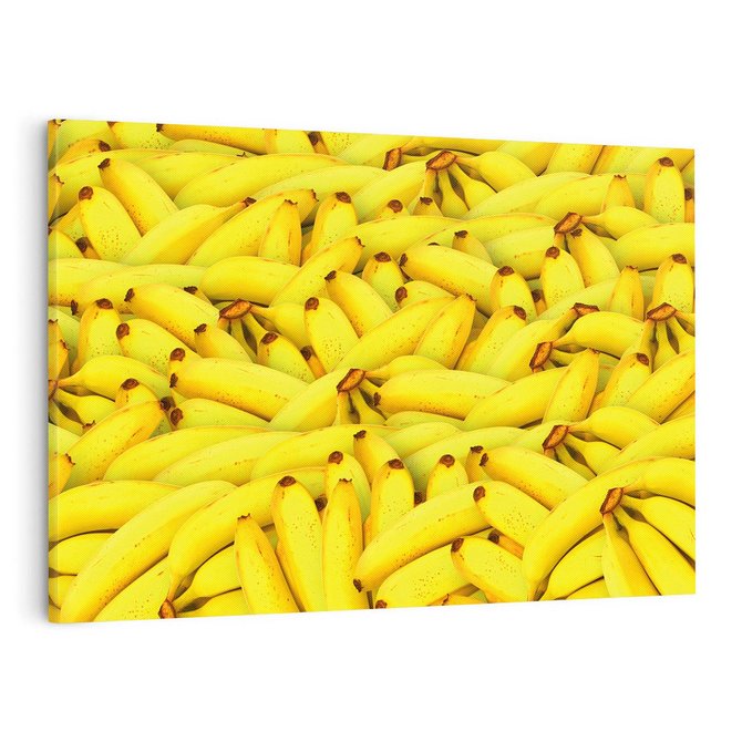 Obraz na płótnie 100x70 - Banany Owocowy Uśmiech - banany, owoce