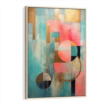 Obraz w ramie 70x100 - Abstrakcyjny Bałagan - abstrakcja, obraz olejny - rama drewno